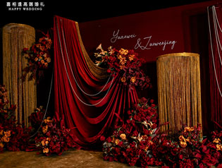 紅金布幔婚禮 紅金布幔婚禮